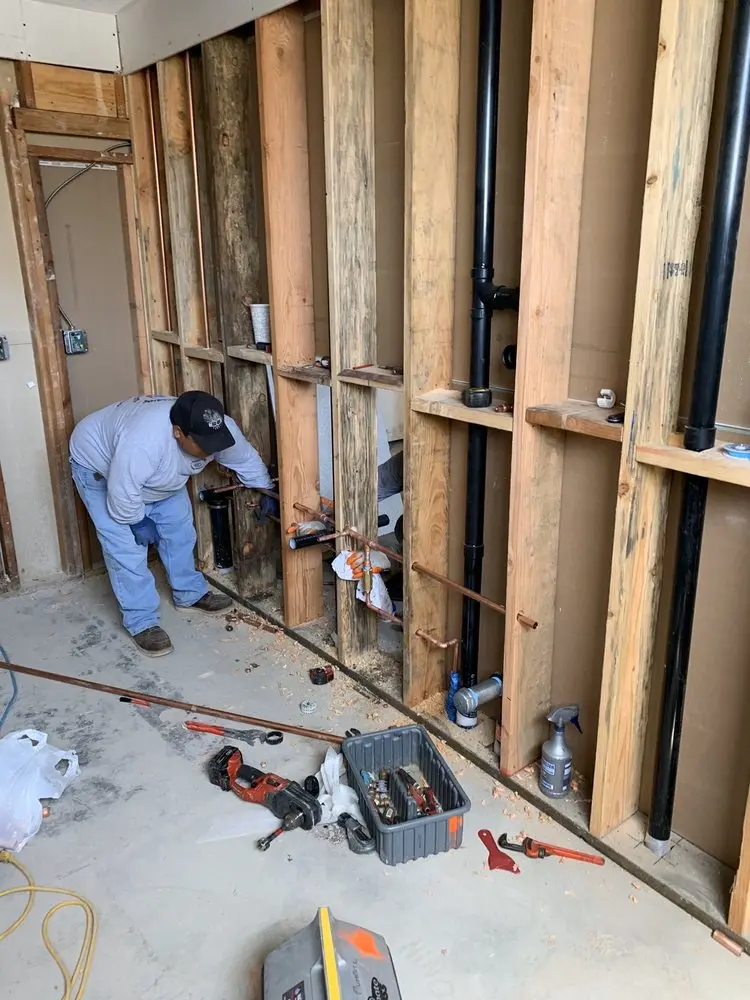 Commercial rough-in plumbing for Gas Line Repair in North Liberty